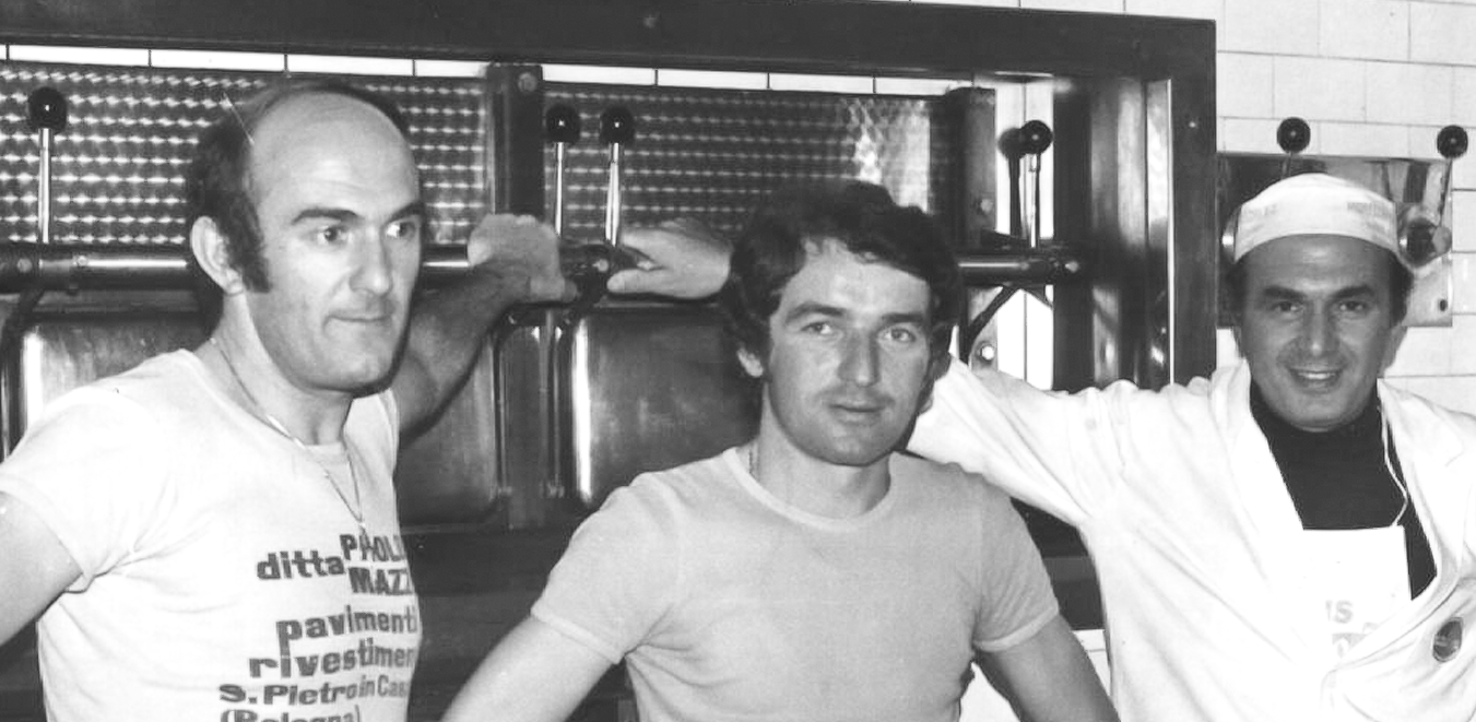 Giorgio e Luciano Minarelli con garzone