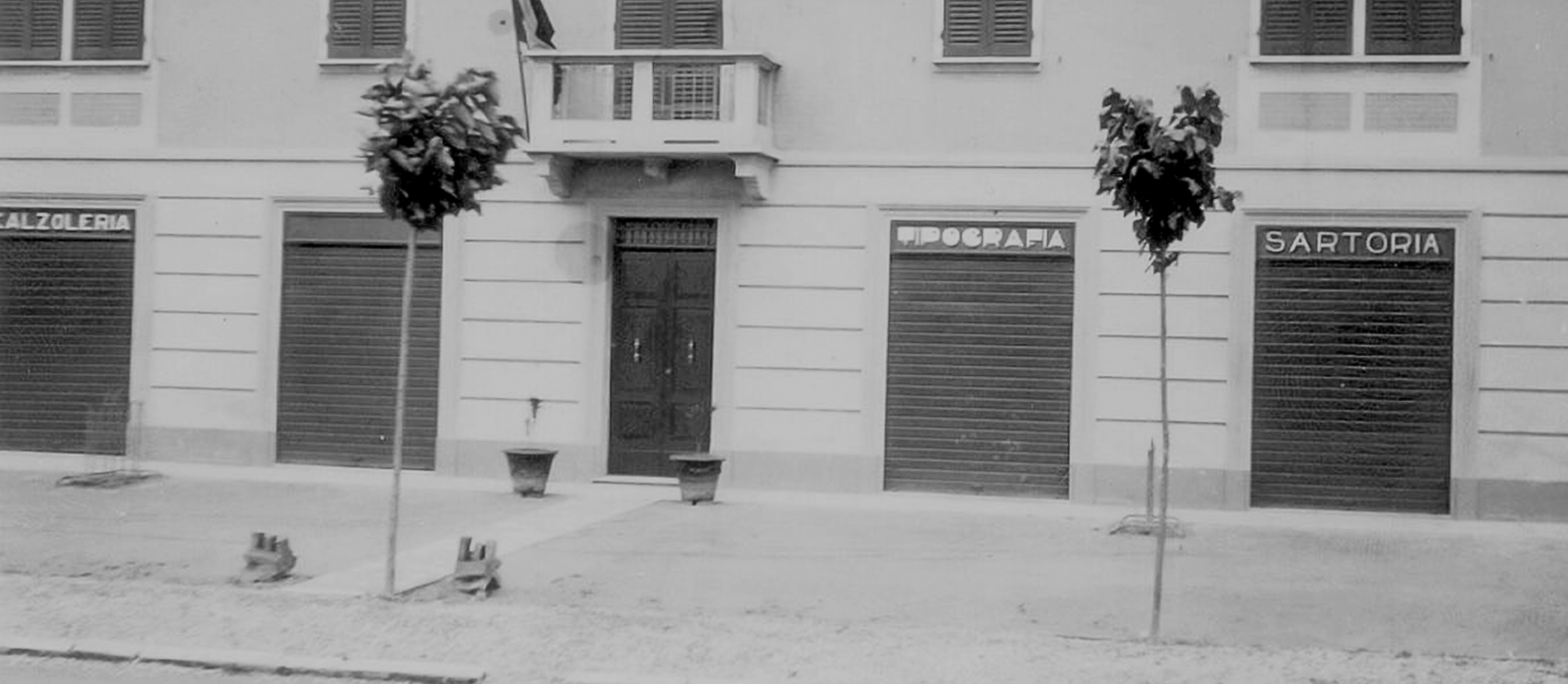 Frontale di casa Marvelli nei primi anni trenta