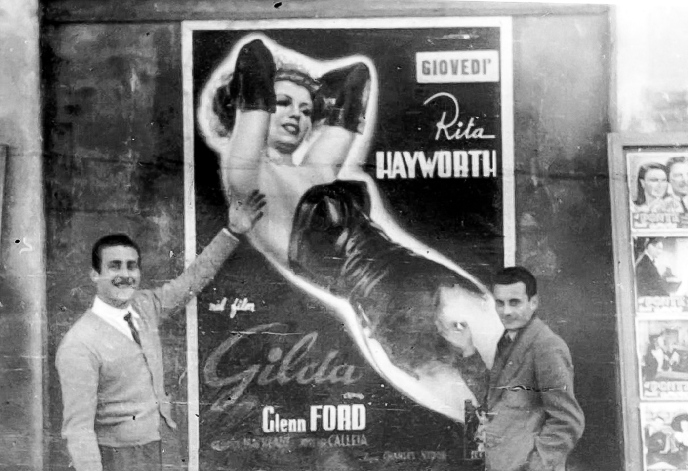 1947 Biancani e Patroncini davanti a Gilda