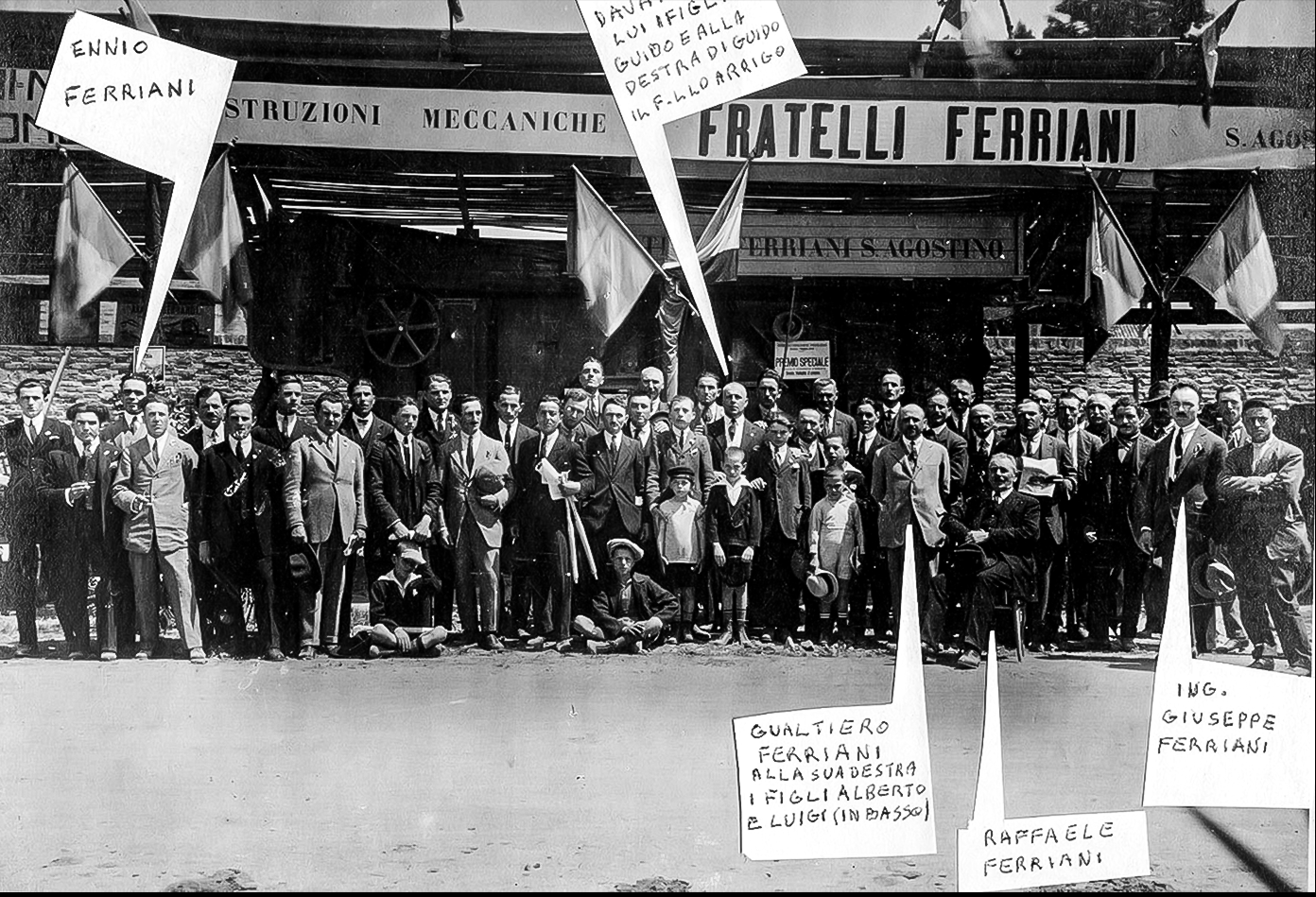 1924 Industrie Ferriani e maestranze a Ferrara