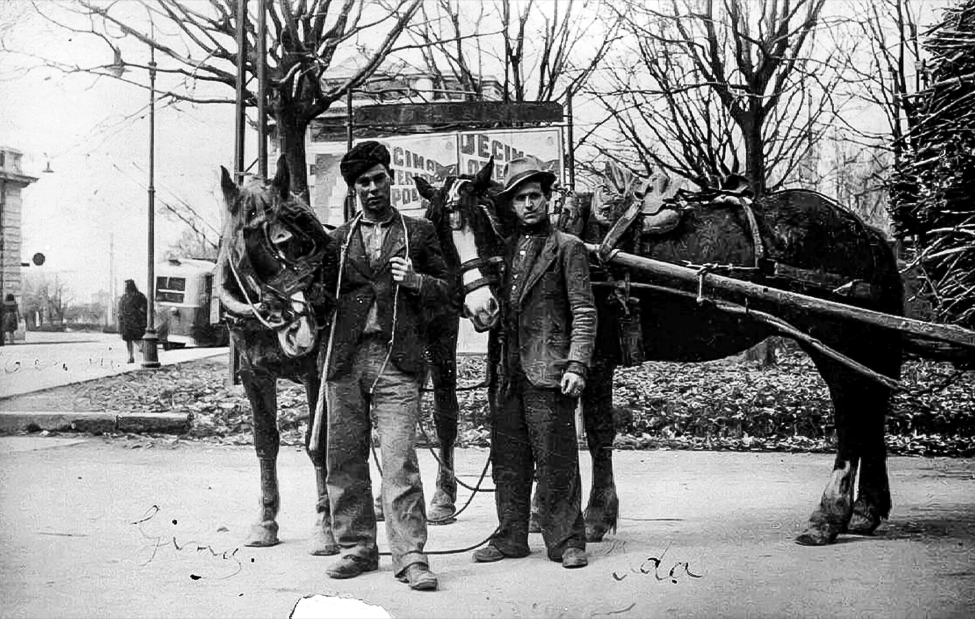 Gaetano Righi e Bruno Malaguti. birrocciai