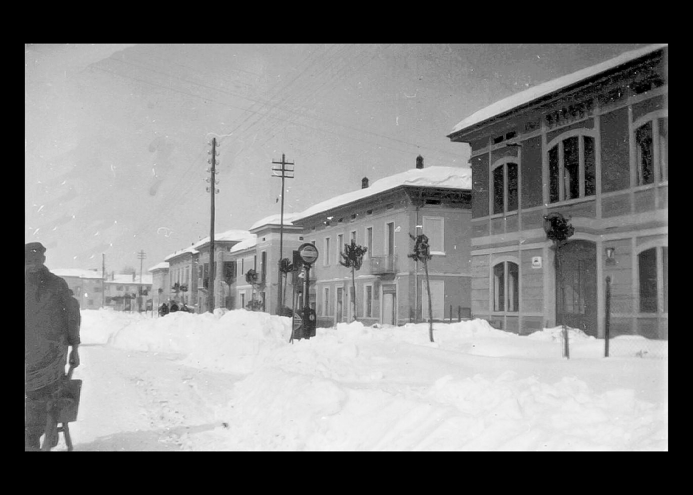 Nevicata in Corso Roma nel 1929